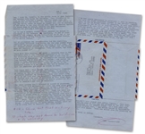 Hunter Thompson Letter With Hand-Annotations -- ...That is the problem in this country; the network of pleasant ignorance that surrounds nearly everything...
